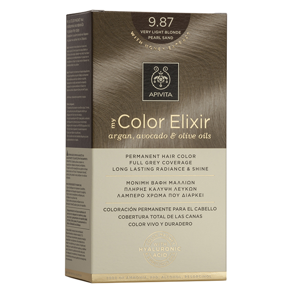Disguised silk sequence APIVITA My Color Elixir, Βαφή Μαλλιών No 9.87 - Ξανθό πολύ ανοιχτό περλέ μπεζ | Gea Pharmacy Disguised silk sequence APIVITA My Color Elixir, Βαφή Μαλλιών No 9.87 - Ξανθό πολύ ανοιχτό περλέ μπεζ | Gea Pharmacy