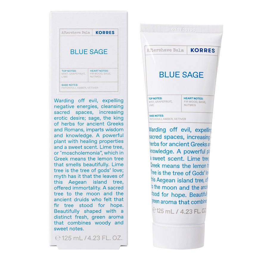 KORRES After Shave Balm Blue Sage, Γαλάκτωμα για Μετά το Ξύρισμα 125ml Gea Pharmacy