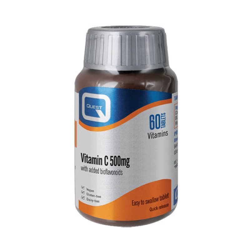 QUEST Vitamin C 500mg Quick Release 60Tabs Gea Pharmacy