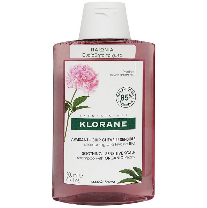 KLORANE Pivoine Shampoo, Καταπραϋντικό Σαμπουάν με Παιωνία 200ml