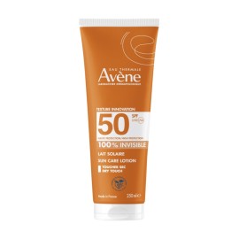 AVENE Lait Solaire Invisible SPF50+, Αντηλιακό Γαλάκτωμα για το Ευαίσθητο Δέρμα  - 250ml