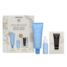 APIVITA Promo Aqua Beelicious Routine/ Λεπτόρρευστη Kρέμα Ενυδάτωσης με Χρώμα SPF30 -40ml & ΔΩΡΟ Booster Αναζωογόνησης & Ενυδάτωσης -10ml & Gel Καθαρισμού για Πρόσωπο & Μάτια -5ml, 1σετ