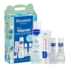 MUSTELA Promo Baby Trial Kit, Βρεφικό Παιδικό Gel Καθαρισμού για Σώμα & Μαλλιά -200ml & Ενυδατικό Γαλάκτωμα Σώματος με Αβοκάντο -50ml & Βρεφική Κρέμα Αλλαγής Πάνας -50ml & Απαλό Γαλάκτωμα Καθαρισμού -50ml, 1σετ