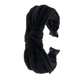 NOVITA Γυναικεία Στέκα Μαλλιών με Κόμπο, Μαύρη