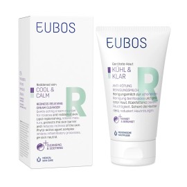 EUBOS Cool & Calm Redness Relieving Cream Cleanser, Καταπραϋντικό Γαλάκτωμα Καθαρισμού για την Ερυθρότητα - 150ml