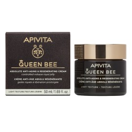 APIVITA New Queen Bee Light Cream, Κρέμα Απόλυτης Αντιγήρανσης & Αναγέννησης Ελαφριάς Υφής - 50ml