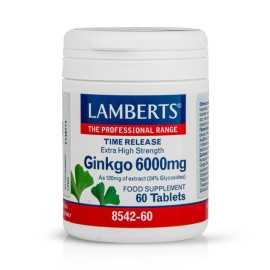 LAMBERTS Ginkgo 6000mg - 60tabs