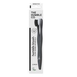 THE HUMBLE CO Humble Plant Base Brush, Οδοντόβουρτσα Φυτικής Βάσης, Sensitive - 2τεμ