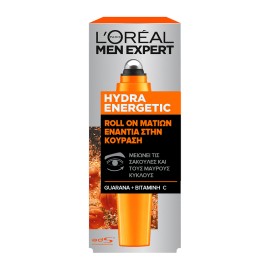 LOREAL PARIS Men Expert Hydra Energetic Eye Fatigue Eraser Roll-On, Κρέμα Ματιών - 10ml