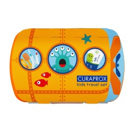 CURAPROX Kids Travel Set, Παιδικό Πακέτο Στοματικής Υγιεινής Ταξιδίου, Πορτοκαλί -1σετ