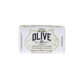 KORRES Pure Greek Olive Traditional Soap, Παραδοσιακό Πράσινο Σαπούνι με Άνθη Ελιάς - 125gr