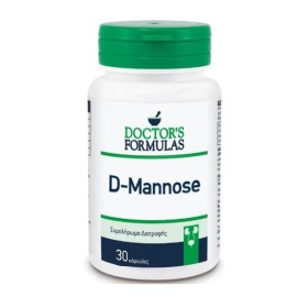 DOCTORS FORMULAS D-Mannose, Συμπλήρωμα Διατροφής με D-Μαννόζη 1000 mg -30 κάψουλες