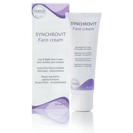 SYNCHROLINE Synchrovit Face Cream, Αντιρυτιδική Αντιοξειδωτική Κρέμα Προσώπου Ημέρας & Νύχτας - 50ml