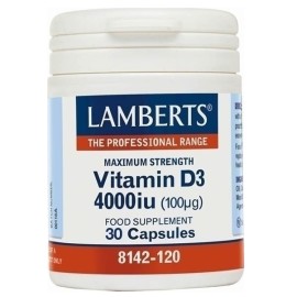 LAMBERTS Vitamin D3 4000iu 100μg - 30caps