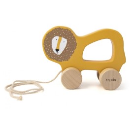 TRIXIE Wooden Pull Along Toy Mr Lion - 1τεμ
