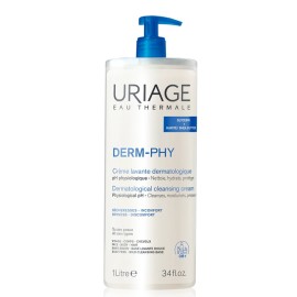 URIAGE Derm-Phy Dermatological Cleansing Cream, Αφρόλουτρο Κρέμα για Ντους -1lt