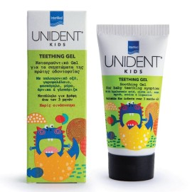 INTERMED Unident Kids Teething Gel, Τζελ Ανακούφισης των Συμπτωμάτων της Πρώτης Οδοντοφυΐας - 30ml
