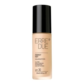 ERRE DUE Perfect Mat Foundation SPF30 Οil-free, Υψηλή Κάλυψη και Φυσικό Ματ Αποτέλεσμα 01A Blanc -30ml