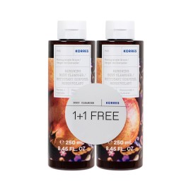 KORRES Renewing Body Cleanser Pomegranate Grove, Αφρόλουτρο Ρόδι - 250mll 1+1 Δώρο