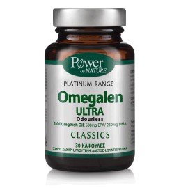 POWER OF NATURE Omegalen Ultra, Ιχθυέλαιο Μοριακής Απόσταξης & Ψυχρής Συμπίεσης - 30caps