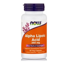 NOW FOODS Alhpa Lipoic Acid 250mg, Άλφα Λιποϊκό Οξύ - 60veg caps