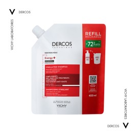 VICHY Dercos Energy+ Refill, Δυναμωτικό Σαμπουάν Κατά της Τριχόπτωσης, με Aminexil & Νιασιναμίδη - 400ml