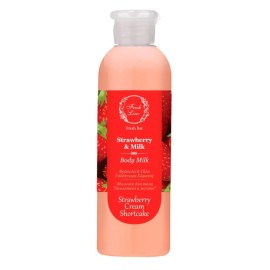 FRESH LINE Strawberry & Milk, Γαλάκτωμα Σώματος Φράουλα & Γάλα -200ml