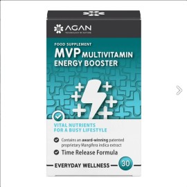 AGAN MVP Multivitamin Energy Booster, Συμπλήρωμα Διατροφής με Βιταμίνες, Μέταλλα & Ιχνοστοιχεία - 30tabs