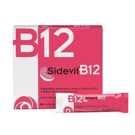 WINMEDICA Sidevit B12, Συμπλήρωμα Διατροφής με Σκουρκοσωμιακή Βιταμίνη B12 και Φολικό Οξύ -30φακελ