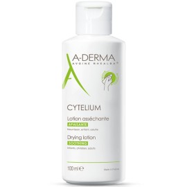 A-DERMA Cytelium Drying Lotion, Ξηραίνει & Kαταπραύνει Eρεθισμούς με Oροροή - 100ml