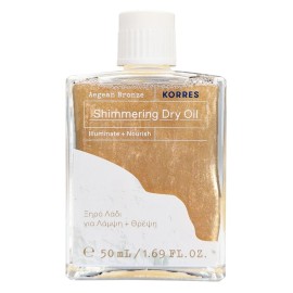 KORRES Aegean Bronze Illuminate & Nourish Shimmering Dry Oil, Ξηρό Λάδι για Πρόσωπο, Μαλλιά & Σώμα για Μπρονζέ Λάμψη -50ml