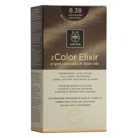 APIVITA My Color Elixir, Βαφή Μαλλιών No 8.38 - Ξανθό Ανοιχτό Μελί Περλέ