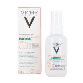VICHY Capital Soleil UV-Clear Sunscreen Water Fluid SPF50, Λεπτόρευστο Αντηλιακό Κατά των Ατελειών - 40ml