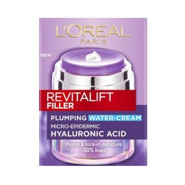 LOREAL PARIS Revitalift Filler Plumping Water Cream, Ενυδατική & Αντιρυτιδική Κρέμα Ημέρας - 50ml