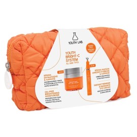 YOUTH LAB Promo Brightening Vit-C Cream Gel, Αντιρυτιδική Κρέμα Τζέλ -50ml & Illuminating & Firming Youth Shot for Eyes Cream, Κρέμα Ματιών -15ml & ΔΩΡΟ Νεσεσέρ, 1σετ