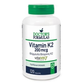 DOCTOR΄S FORMULAS Vitamin K2, Συμπλήρωμα Διατροφής με Βιταμίνη Κ2 (VitaΜΚ7) & Βιταμίνη C -120caps