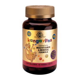 SOLGAR Kangavites Complete Multivitamin & Mineral Formula, Berry Flavour, Μασώμενη Πολυβιταμίνη για Παιδιά  - 60ch.tabs