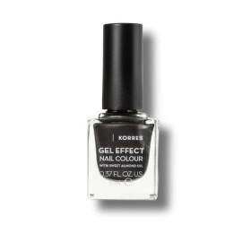 KORRES Gel Effect Nail Colour No96 Moonstone Grey, Βερνίκι Νυχιών με Αμυγδαλέλαιο - 11ml