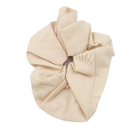 NOVITA Γυναικεία Oversize Σούρα Μαλλιών Σατέν, Εκρού