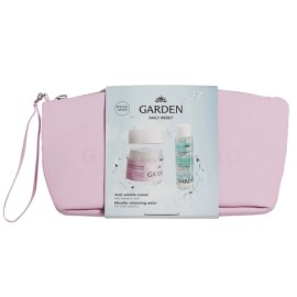 GARDEN Promo Daily Reset 24ωρη Αντιρυτιδική Κρέμα με Υαλουρονικό Οξύ για Πρόσωπο & Μάτια -50ml & Μικυλλιακό Νερό Καθαρισμού με Βιταμίνη C -100ml & ΔΩΡΟ Νεσεσέρ, 1σετ
