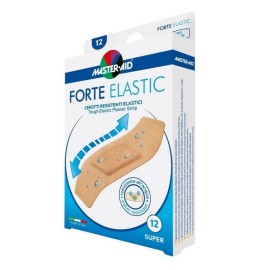 MASTER AID Forte Elastic Super, Ελαστικά Επιθέματα Τραύματος 86mm x 39mm - 12τεμ
