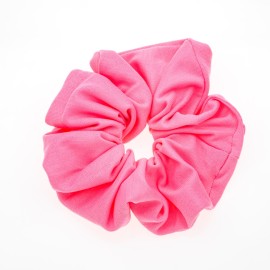 NOVITA Γυναικείο Oversize Scrunchie Μαλλιών, Ροζ -1τεμ