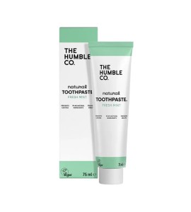 THE HUMBLE CO Natural Toothpaste Fresh Mint, Οδοντόκρεμα Κατά της Τερηδόνας & της Πλάκας με Γεύση Μέντα –75ml