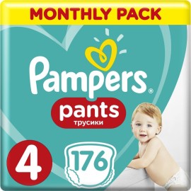 PAMPERS Pants Νο 4 (9-14kg) Monthly Pack - 176τεμ