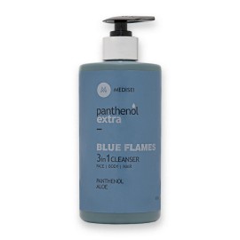 PANTHENOL EXTRA Blue Flames 3in1 Cleanser, Ανδρικό Αφρόλουτρο & Σαμπουάν - 500ml