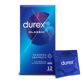 DUREX Classic Προφυλακτικά με Κανονική Εφαρμογή - 12τεμ