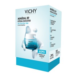 VICHY Mineral 89 Κρέμα Booster Ενυδάτωσης με Πλούσια Υφή - 50ml & ΔΩΡΟ Mineral 89 Booster - 10ml