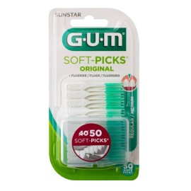 GUM Soft-Picks Original, 632, Medium, Εύκαμπτα Μεσοδόντια Βουρτσάκια - 50τεμ