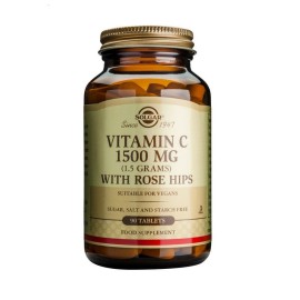 SOLGAR Vitamin C 1500mg with Rose Hips - 90tabs
