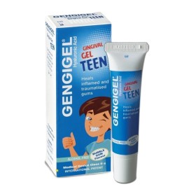 GENGIGEL Teen Gel Hyaluronic Acid, Γέλη για Ανακούφιση από τα Σιδεράκια Γεύση Τσιχλόφουσκα -15ml